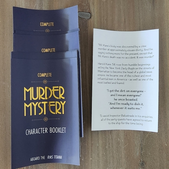 🕵️‍♀️🚢 Lagoon Games – Murder Mystery Party Game: HSS Titanic 💼 Complete game - Picture 7 of 10